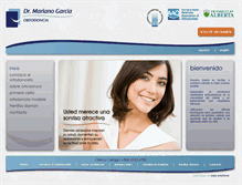 Tablet Screenshot of garciaortodoncia.com